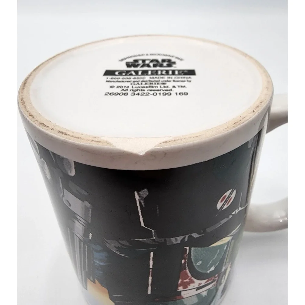 Star‎ Wars Vintage Boba Fett/Creedo and Hans Solo Mugs Set of 2- 2014 Galerie